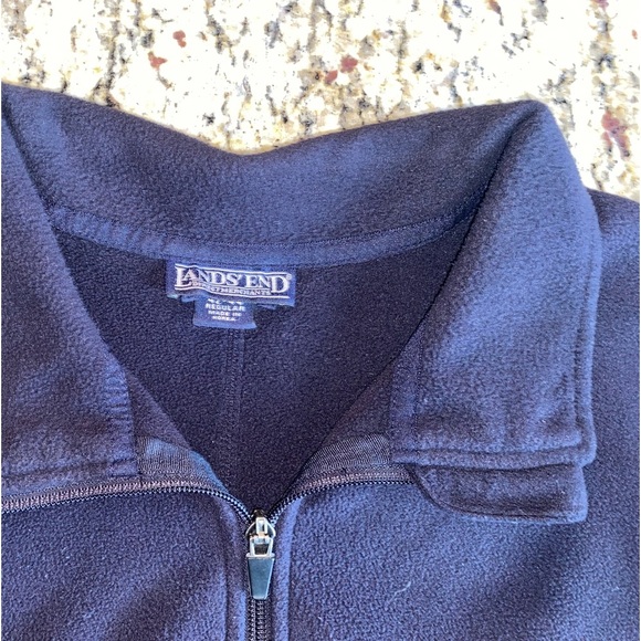 Men’s Lands’ End Size L full zip fleece - Picture 7 of 10